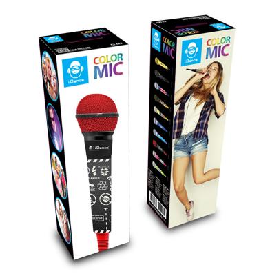 iDance Color Mic CLM3 Microfoon Rood/Zwart