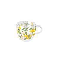 Dubbelwandig glas 0.2L fresh lemons wit - thumbnail