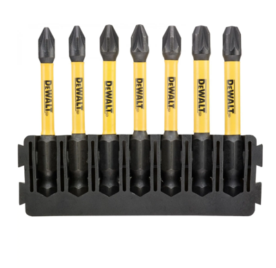 DeWalt Accessoires Bitset | Houder + IMPACT Torsion | 57 mm | PZ1 x2, PZ2 x3, PZ3 x2 - DT70822-QZ