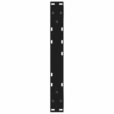 Salontafelpoten 2 st 60x(42-43,3) cm staal zwart