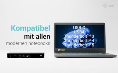 I-tec Thunderbolt4 Triple Display Docking Station + Power Delivery 96W