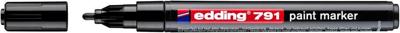 Paintmarker edding 791 alcoholbasis 1-2mm zwart Paintmarker edding 791 alcoholbasis 1-2mm zwart