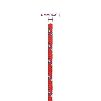 Boottouw 6 mm 50 m polypropyleen rood Boottouw 6 mm 50 m polypropyleen rood