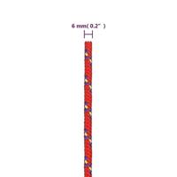 Boottouw 6 mm 50 m polypropyleen rood - thumbnail