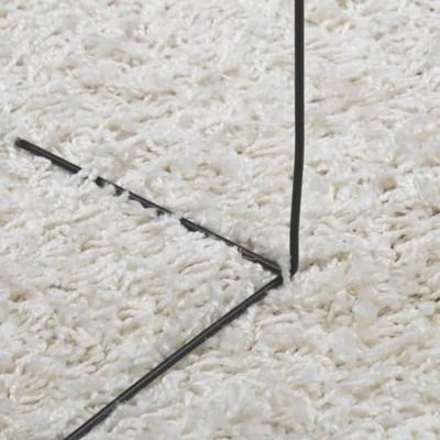 VidaXL Vloerkleed pamplona shaggy hoogpolig modern 80x200 cm crème