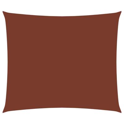 Zonnescherm rechthoekig 4x5 m oxford stof terracottakleurig