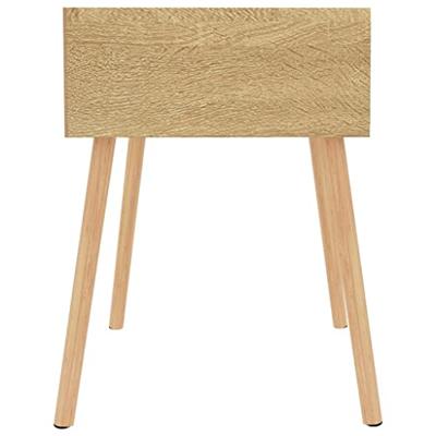 Nachtkastje 40x40x56 cm bewerkt hout sonoma eikenkleurig