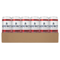 Sourcy rood mineraalwater sprankelend (24x33cl) - thumbnail