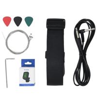 VidaXL Gitaar voor kinderen elektrisch met tas 3/4 30" bruin en zwart - thumbnail