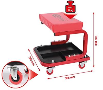 KS Tools 500.8020 5008020 Mobiele kruk (l x b x h) 365 x 360 x 360 mm - thumbnail