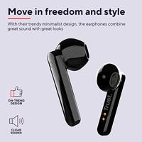Trust Mobile Primo Touch Draadloze Bluetooth Oordopjes Wireless Earphones, 10 Uur Speeltijd in Totaal, Ingebouwde Microfoon, TWS, voor PC, Laptop, Smartphone, Tablet - Zwart - thumbnail