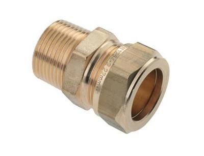 Bonfix knelkoppeling - Puntstuk - 1 x 28mm - Messing