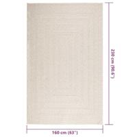VidaXL Vloerkleed zizur room binnen en buiten 160x230 cm jute look - thumbnail