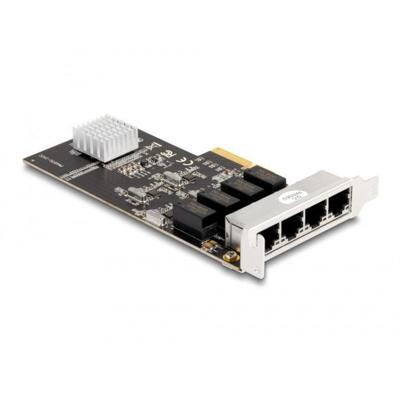 DeLOCK PCI Express x4 Card 4 x RJ45 Gigabit LAN netwerkadapter DeLOCK PCI Express x4 Card 4 x RJ45 Gigabit LAN netwerkadapter
