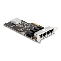 DeLOCK PCI Express x4 Card 4 x RJ45 Gigabit LAN netwerkadapter - thumbnail