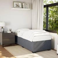 Bedframe zonder matras 90x200 cm fluweel donkergrijs - thumbnail
