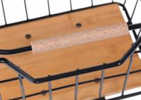 Basil Nordland - fietsmand MIK - voorop en/of achterop - zwart/natural bruin - thumbnail