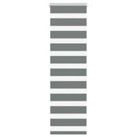 VidaXL Zebra rolgordijn 40x150 cm stofbreedte 35,9 cm donkergrijs - thumbnail
