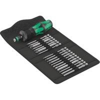 Wera Kompakt Turbo 1 05057482001 Bitset 18-delig 1/4 (6,3 mm) Incl. bithouder en schroevendraaier, Incl. momentadapter, Snelle wisselhouder, Koppelbaar - thumbnail