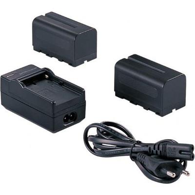 Falcon eyes 2 x accu np-f750 + acculader sp-chg voor led lamp