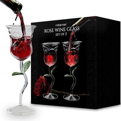 Roos Wijnglas (set Van 2)