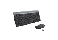 Logitech mk470 slim draadloze desktopset (zwart, us-international lay-out (qwerty), scissor switches, 100%, 1000 dpi) - thumbnail