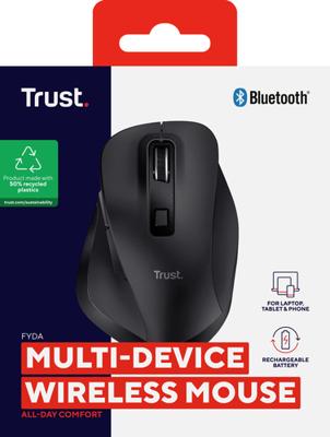 Trust Fyda Draadloze Ergonomische RF + Bluetooth Muis - thumbnail