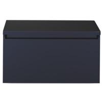 Frozen Badmeubelset 80 cm - Greeplijst in Kleur - Inclusief Wastafelbovenblad Zwart Mat - thumbnail