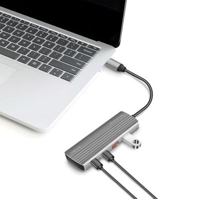 LogiLink UA0414 USB 3.2 Gen 2-hub 7 poorten Met aluminium behuizing, Met snellaadpoort Space grijs LogiLink UA0414 USB 3.2 Gen 2-hub 7 poorten Met aluminium behuizing, Met snellaadpoort Space grijs