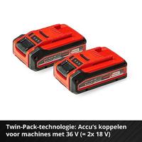 Einhell 4511553 Power X-Change Akku 18V 4,0Ah Power-X-Change Plus Gereedschapsaccu 18 V 4 Ah Li-ion - thumbnail