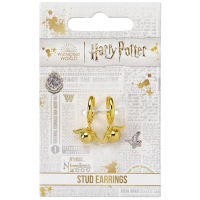Harry Potter Earrings Golden Snitch (Golden Tone)