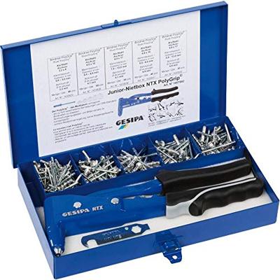 Gesipa Blindklinknagel-assortiment | 352-delig | Tang NTX en PolyGrip®-blindklinknagels a | kunststof koffer | 1 stuk - 1457662 - 1457662 Gesipa Blindklinknagel-assortiment | 352-delig | Tang NTX en PolyGrip®-blindklinknagels a | kunststof koffer | 1 stuk - 1457662 - 1457662