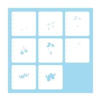 Nellie's Choice • layered combistencil set fuchsia 8stuks - thumbnail