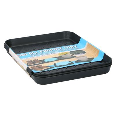 Tom multifunctionele bakken 35x27.5x3 cm 3 stuks zwart Tom multifunctionele bakken 35x27.5x3 cm 3 stuks zwart