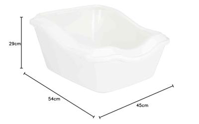 Kattenbak Trixie Cleany Wit 45 × 29 × 54 cm Plastic