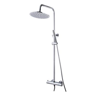 Caral thermostatische regendoucheset opbouw chroom