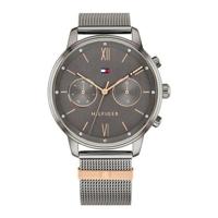 Horlogeband Tommy Hilfiger TH-184-3-34-2966 / TH679001771 Mesh/Milanees Antracietgrijs - thumbnail