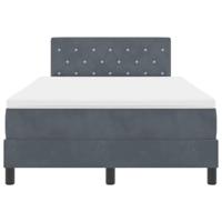 Boxspringbed met Matras Donkergrijs 120 x 190 cm Stof - thumbnail