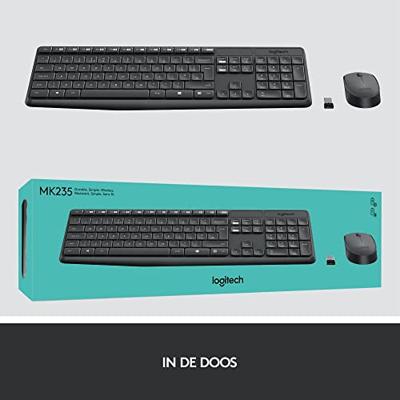 Logitech MK235 Wireless Keyboard en Mouse desktopset - thumbnail