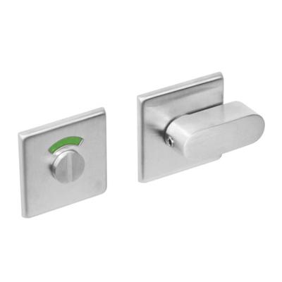 Rozet WC vierkant roestvaststaal geborsteld