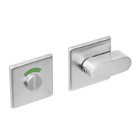 Rozet WC vierkant roestvaststaal geborsteld - thumbnail