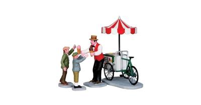 Lemax gelato cart s/4 kerstdorp figuur type 5 Caddington Village 2013