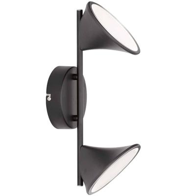 Wofi Wandlamp Chara Duo LED zwart Wofi Wandlamp Chara Duo LED zwart