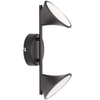 Wofi Wandlamp Chara Duo LED zwart - thumbnail
