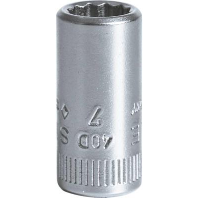 Stahlwille 40 D 7 01030007 Dubbel zeskant Dopsleutelinzetstuk 7 mm 1/4 (6.3 mm)