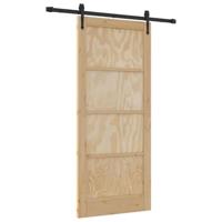 Schuifdeur ORKDAL Bruin 86 x 198.5 cm Massief grenenhout - thumbnail