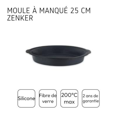 Springvorm - ZENKER - Ø 25 cm - Glasvezel siliconen - Zwart