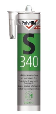 Polyfilla Pro S340 Buitenvoeg Reparatiepasta - Zilvergrijs