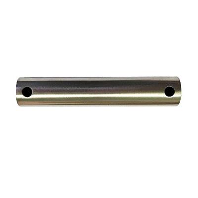 Stalen meubelpoot rvs look rond 22 bij 4 cm en hoogte 4 cm