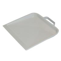 Betra stofblik - met beugel - wit metaal - 22.5 x 25.5 cm - thumbnail